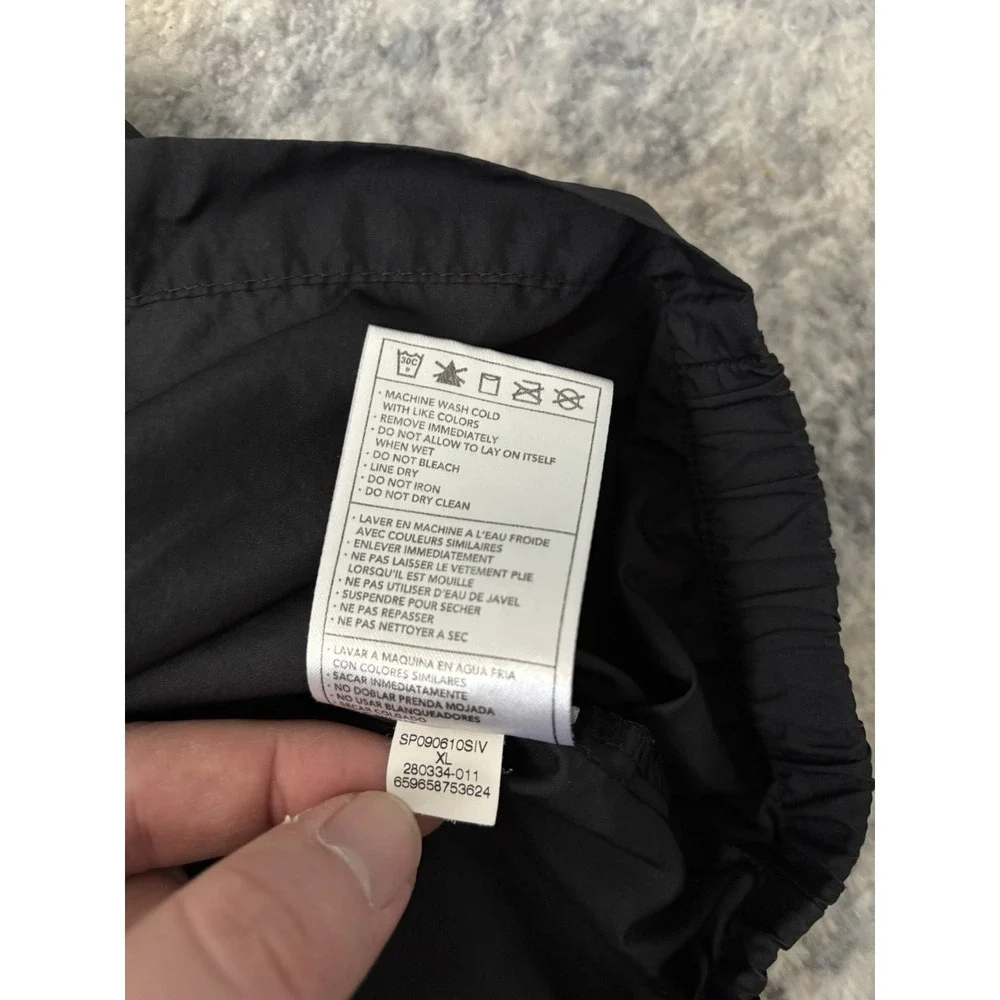 Vintage Nike 1/3 Anorak Jacket XL Black Purple Track Pullover‎ Pocket 1/4 Zip